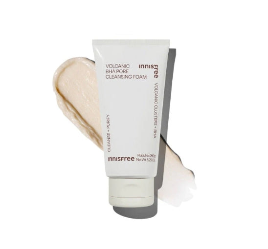 innisfree Volcanic BHA Pore Cleansing Foam 150g + Volcanic Swirl Pore Mask 110g from Korea by innisfree