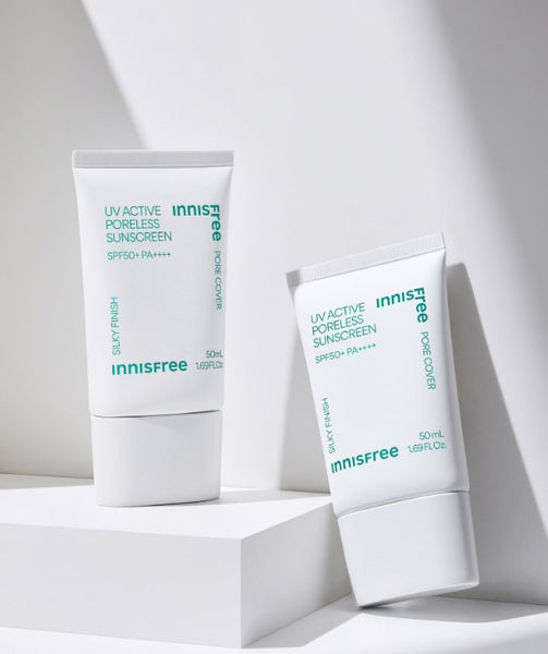 Innisfree UV Active Poreless Cream 50ml, SPF 50+ PA++++ מקוריאה