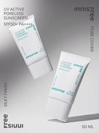 Innisfree UV Active Poreless Sunscreen 50ml, SPF 50+ PA++++ from Korea