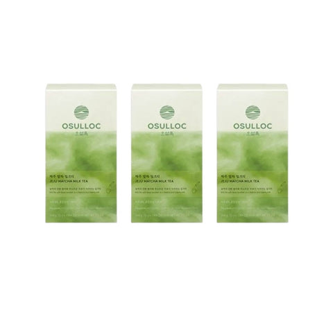 3 X OSULLOC Jeju Matcha Milk Tea, 1 Box 10 Sticks , from Korea by OSULLOC