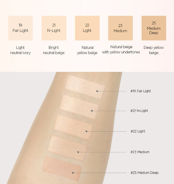 JUNGSAMMOOL Skin Nuder Cover Layer Cushion (Main + Refill) 14g SPF50+ PA+++, 5 Colours from Korea by JUNGSAMMOOL