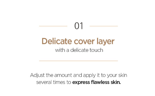 JUNGSAMMOOL Skin Nuder Cover Layer Cushion (Main + Refill) 14g SPF50+ PA+++, 5 Colours from Korea by JUNGSAMMOOL