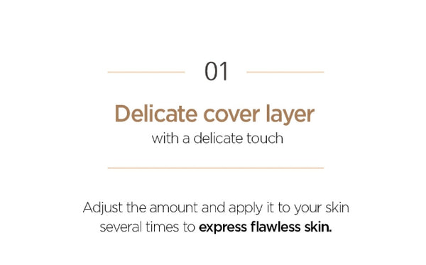 JUNGSAMMOOL Skin Nuder Cover Layer Cushion (Main + Refill) 14g SPF50+ PA+++, 5 Colours from Korea by JUNGSAMMOOL