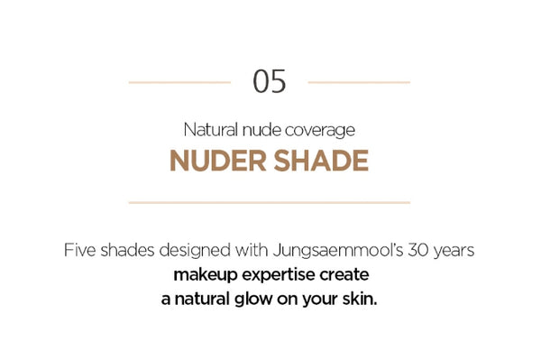 JUNGSAMMOOL Skin Nuder Cover Layer Cushion (Main + Refill) 14g SPF50+ PA+++, 5 Colours from Korea by JUNGSAMMOOL