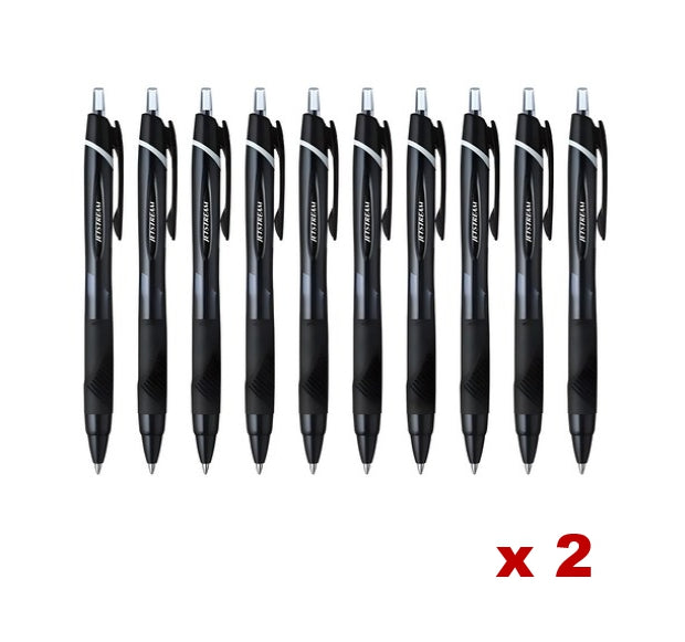 20 x Jetstream Ballpoint Pen 0.7mm SXN-150-07 Black - Smooth & Reliable Writing