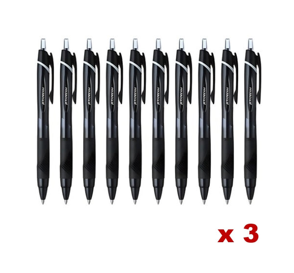 30 x Jetstream Ballpoint Pen 0.7mm SXN-150-07 Black - Smooth & Reliable Writing