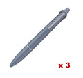 3 x Jetstream Light Touch Ink Multi-Pen MSXE-LS 0.5mm - Steel Blue