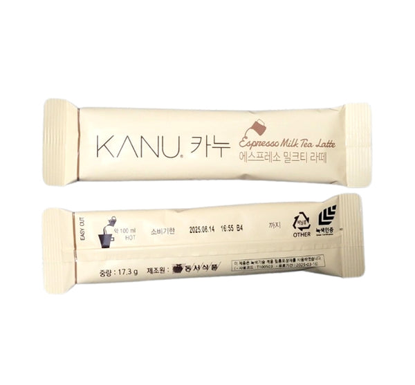 3 x KANU Espresso Milk Tea Latte 24 Sticks – Korean Instant Coffee from Korea by KANU