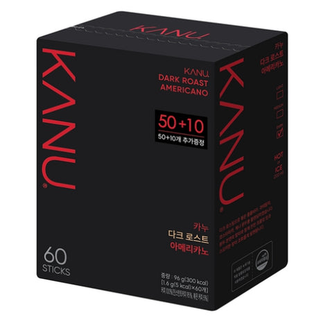 KANU Dark Roast Americano Coffee Mix 1.6g x 60 sticks by KANU