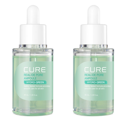 2 x KimJungMoon Aloe CURE Real Aloe Pore Ampoule 40ml - Soothing & Pore Care