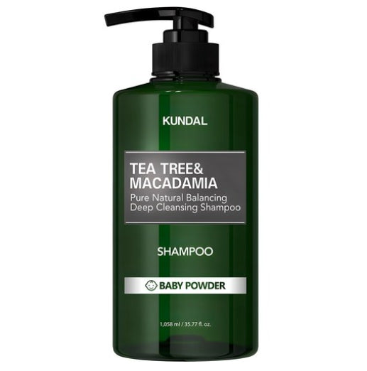 KUNDAL Tea Tree & Macadamia Deep Cleansing Shampoo Baby Powder 1.058L by KUNDAL