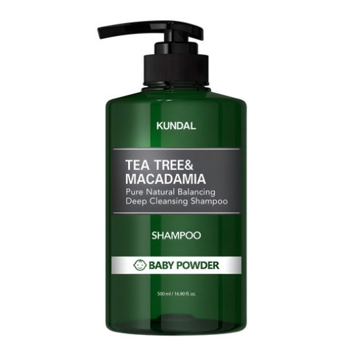 KUNDAL Tea Tree & Macadamia Deep Cleansing Shampoo Baby Powder 500ml by KUNDAL