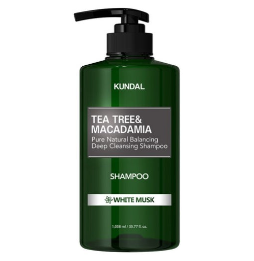 KUNDAL Tea Tree & Macadamia Deep Cleansing Shampoo White Musk 1.058L by KUNDAL