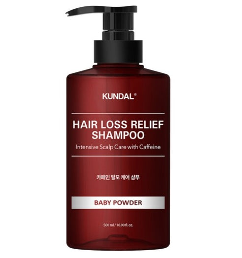 KUNDAL Caffeine Anti-Hair Loss Functional Shampoo Baby Powder 500ml by KUNDAL