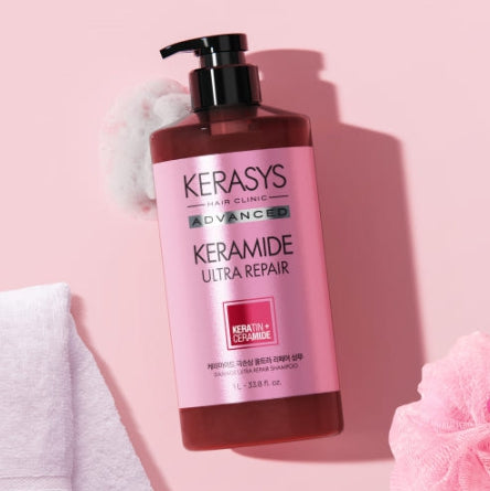 Kerasys Advanced Keramide Ultra Repair Shampoo 1L from Korea by Kerasys