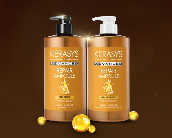 Kerasys Advanced Repair Ampoule Shampoo 1L from Korea by Kerasys