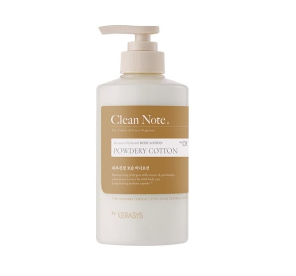 Kerasys Clean Note Powdery Cotton Body Lotion 500ml from Korea by Kerasys