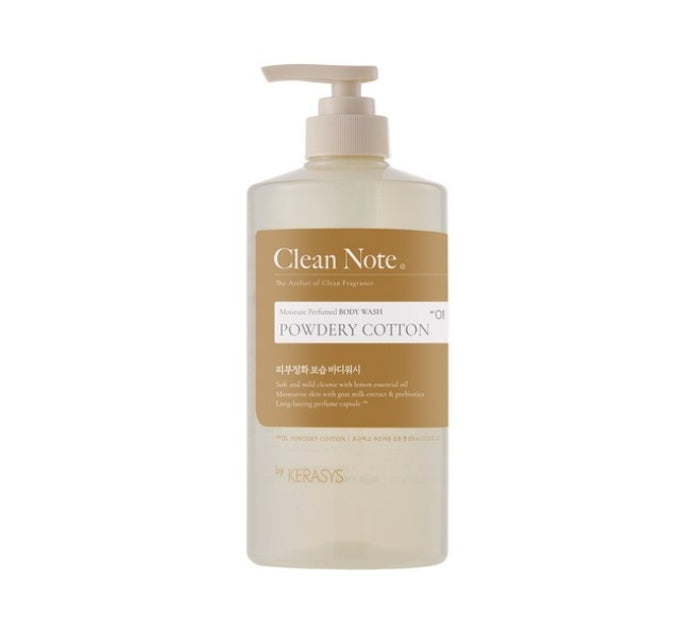 Kerasys Clean Note Powdery Cotton Body Wash 800ml from Korea by Kerasys