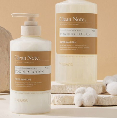 2 x Kerasys Clean Note Powdery Cotton Body Wash 800ml from Korea by Kerasys