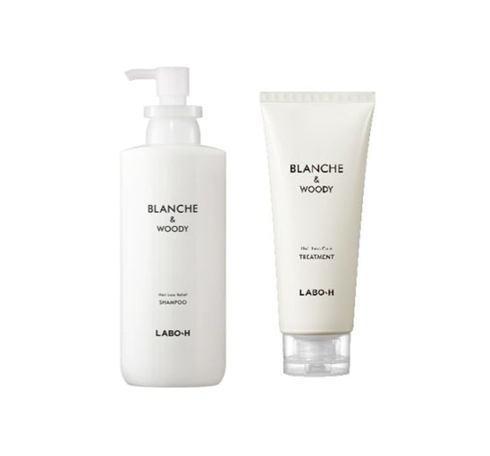 LABO-H Scalp Strengthening Hair Loss Care Blanche & Woody Shampoo 400ml + Treatment 200ml from Korea by LABO-H