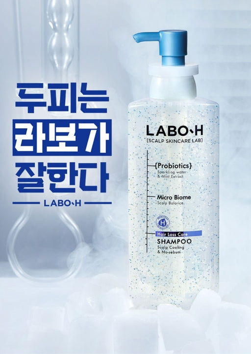 LABO-H Hair Loss Care Scalp Cooling & No Sebum Shampoo 400ml from Korea