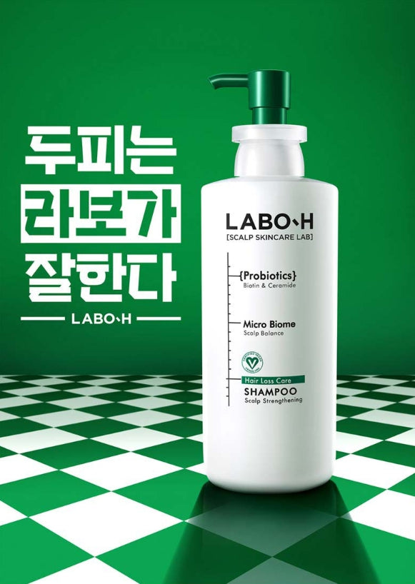 LABO-H חיזוק הקרקפת קליניק שמפו טיפוח נשירת שיער 400 מ"ל מקוריאה