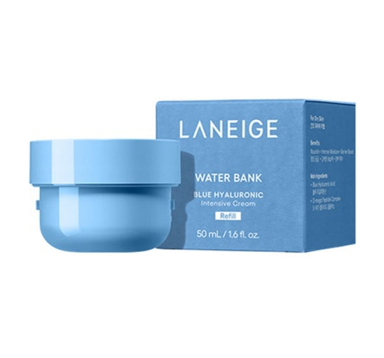 LANEIGE Water Bank Blue Hyaluronic Intensive Cream Refill 50ml + Samples (2 Items) from Korea