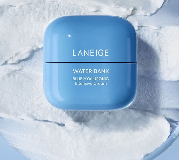 2 x LANEIGE Water Bank Blue Hyaluronic Intensive Cream Refill 50ml + 2 Samples from Korea