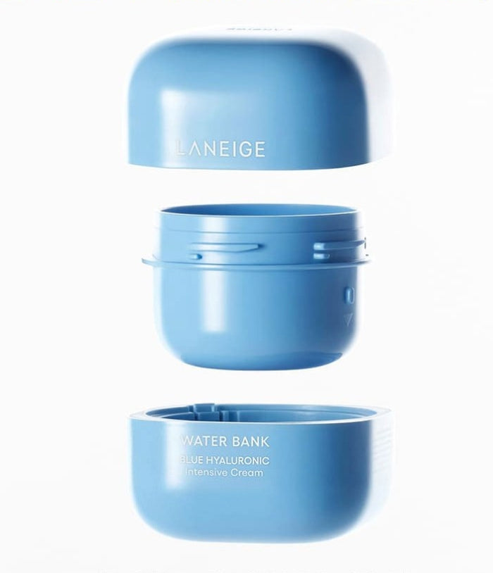 2 x LANEIGE Water Bank Blue Hyaluronic Intensive Cream Refill 50ml + Samples (2 Items) from Korea