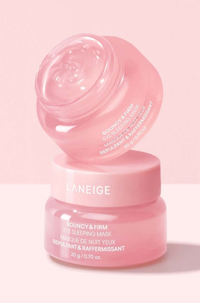 2 x LANEIGE מסכת שינה קופצנית ומוצקה לעיניים 20 גרם מקוריאה + דוגמאות (3 פריטים)