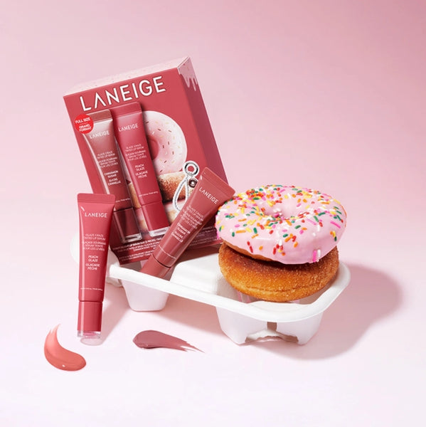 [Limited Edition] LANEIGE Glaze Craze Donut Lip Serum Duo Set (3 Items) from Korea