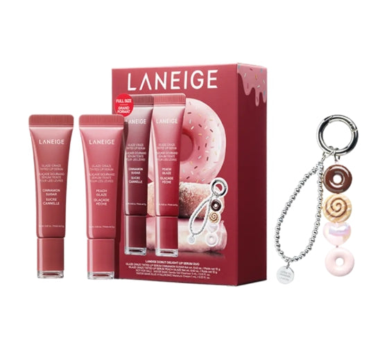 [Limited Edition] LANEIGE Glaze Craze Donut Lip Serum Duo Set (3 Items) from Korea