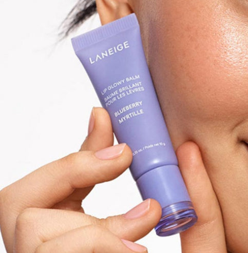 LANEIGE Lip Glowy Balm Blueberry 10g from Korea + LANEIGE Samples(2 Items) by LANEIGE