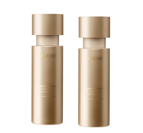 2 x LANEIGE Perfect Renew 3X Emulsion Advanced 130ml + Samples (2 Items) from Korea