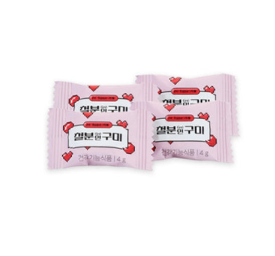 LG H&H Vital Garden re:tune Iron In Gummy for Children and Women (60 Sachets) from Korea