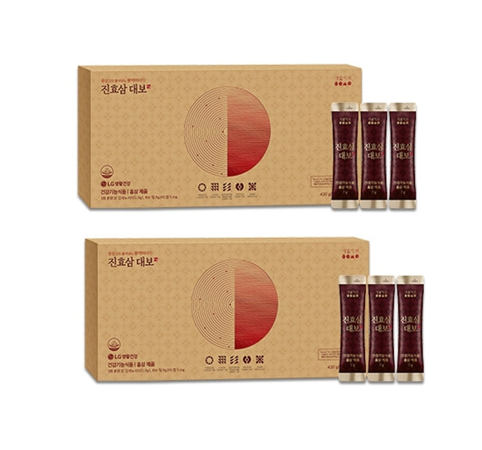 2 x LG H&H Vital Garden JinHyoSam Daebo, Korean Red Ginseng Extract (7mL x 60ea) from Korea by LG H&H Vital Garden