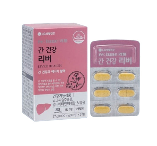 LG H&H Vital Garden re:tune Liver Health (30 Tablets) from Korea
