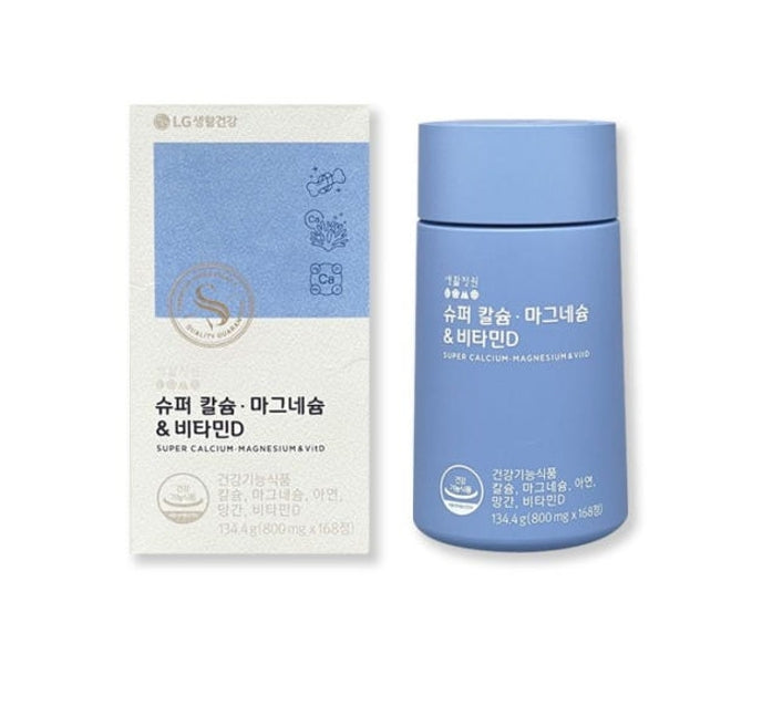 LG H&H Vital Garden Super Calcium Magnesium & Vitamin D (168ea) from Korea by LG H&H Vital Garden