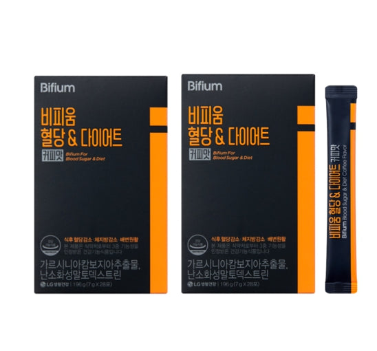 2 x LG H&H Vital Garden Bifium For Blood Sugar & Diet (28 Sticks) from Korea