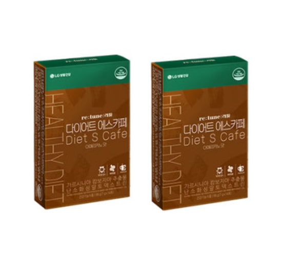 2 x LG H&H Vital Garden re:tune Diet S Cafe 14 Sticks from Korea