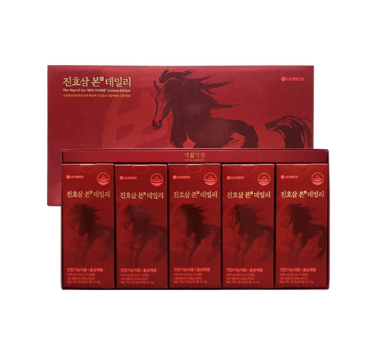 LG H&amp;H Vital Garden JinHyoSam Bon Daily Limited Edition, Koreanischer roter Ginseng-Extrakt (10 ml x 50 Stück) aus Korea