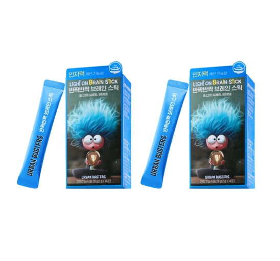 2 x LG H&H Vital Garden Urban Busters Light On Brain Stick (14 Sticks) from Korea