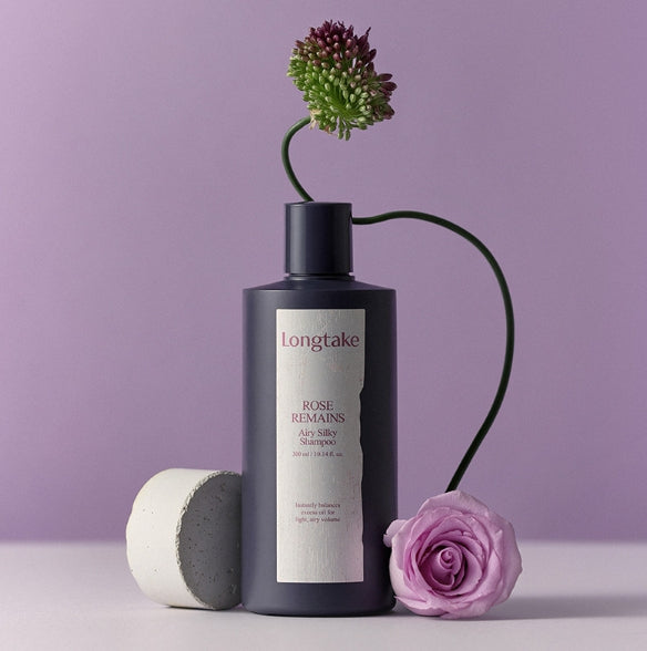 LONGTAKE Rose Remains Airy Sillky Shampoo 300ml from Korea