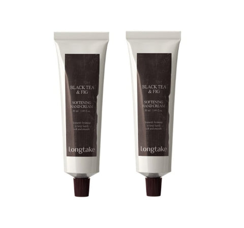 2 x LONGTAKE Black Tea & Fig Hand Cream 50ml from Korea by Longtake
