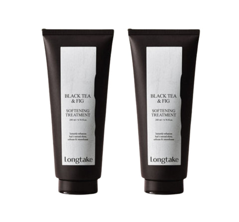 2 x LONGTAKE Black Tea & Fig Softening Treatment 200ml from Korea by Longtake