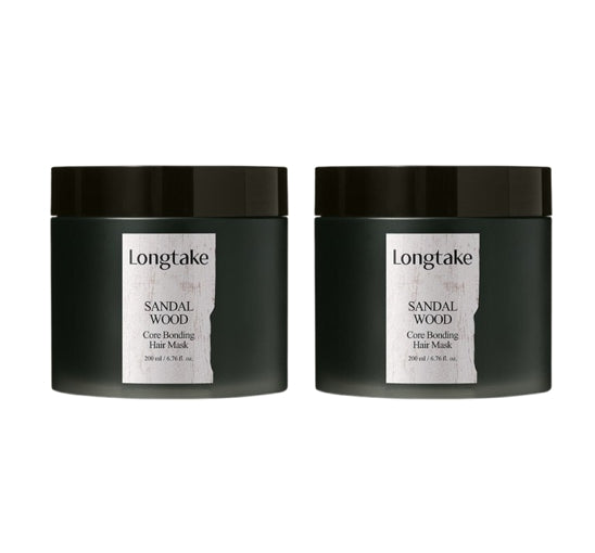 2 x LONGTAKE Sandalwood Core Bonding Hair Mask 200ml from Korea