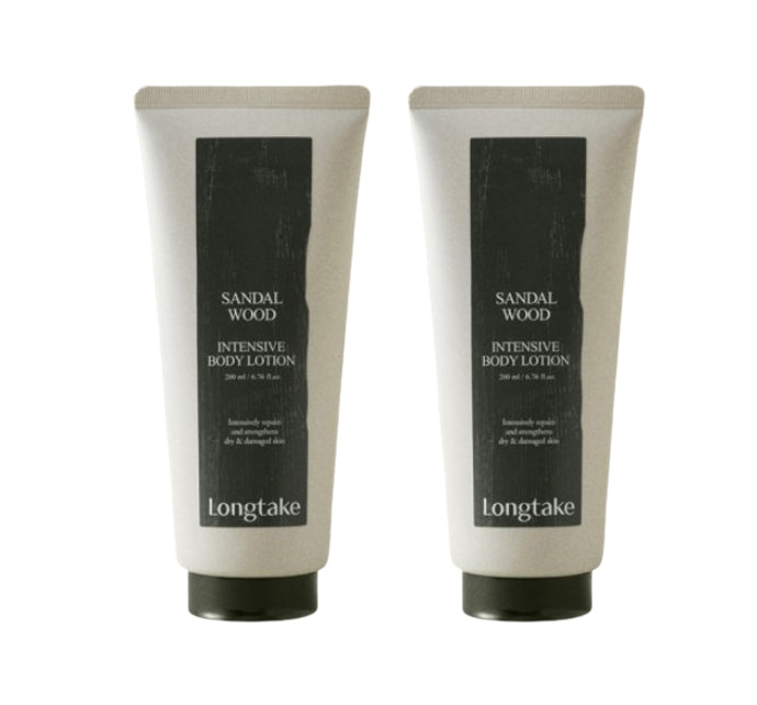 2 x LONGTAKE Sandalwood Intensive Body Lotion 200ml from Korea by Longtake
