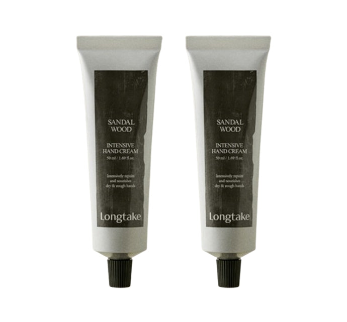 2 x LONGTAKE Sandalwood Intensive Hand Cream 50ml from Korea by Longtake