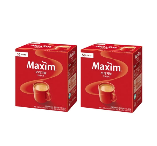 2 X Maxim Original 50 Sticks from Korea by Maxim