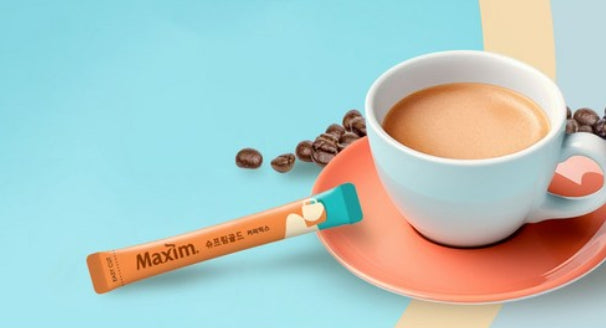Maxim Supreme Gold Coffee Mix 100 Sticks from Korea by Maxim